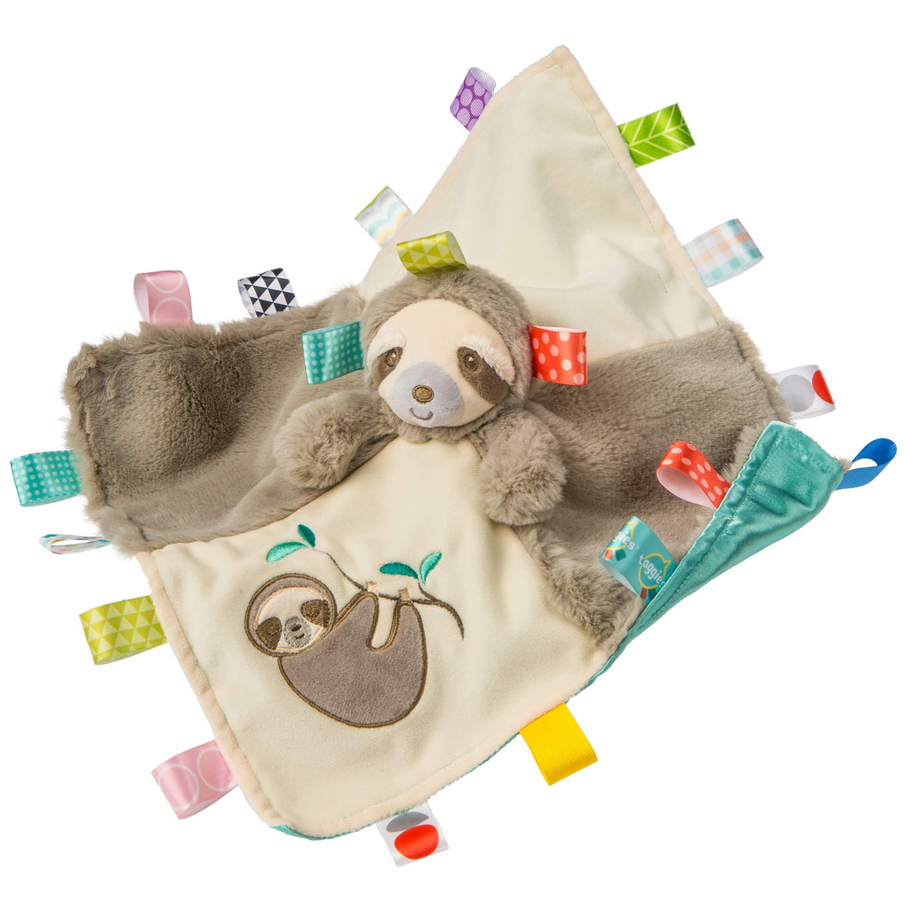 Mary Meyer Taggies Molasses Sloth Character Blanket – 13×13″