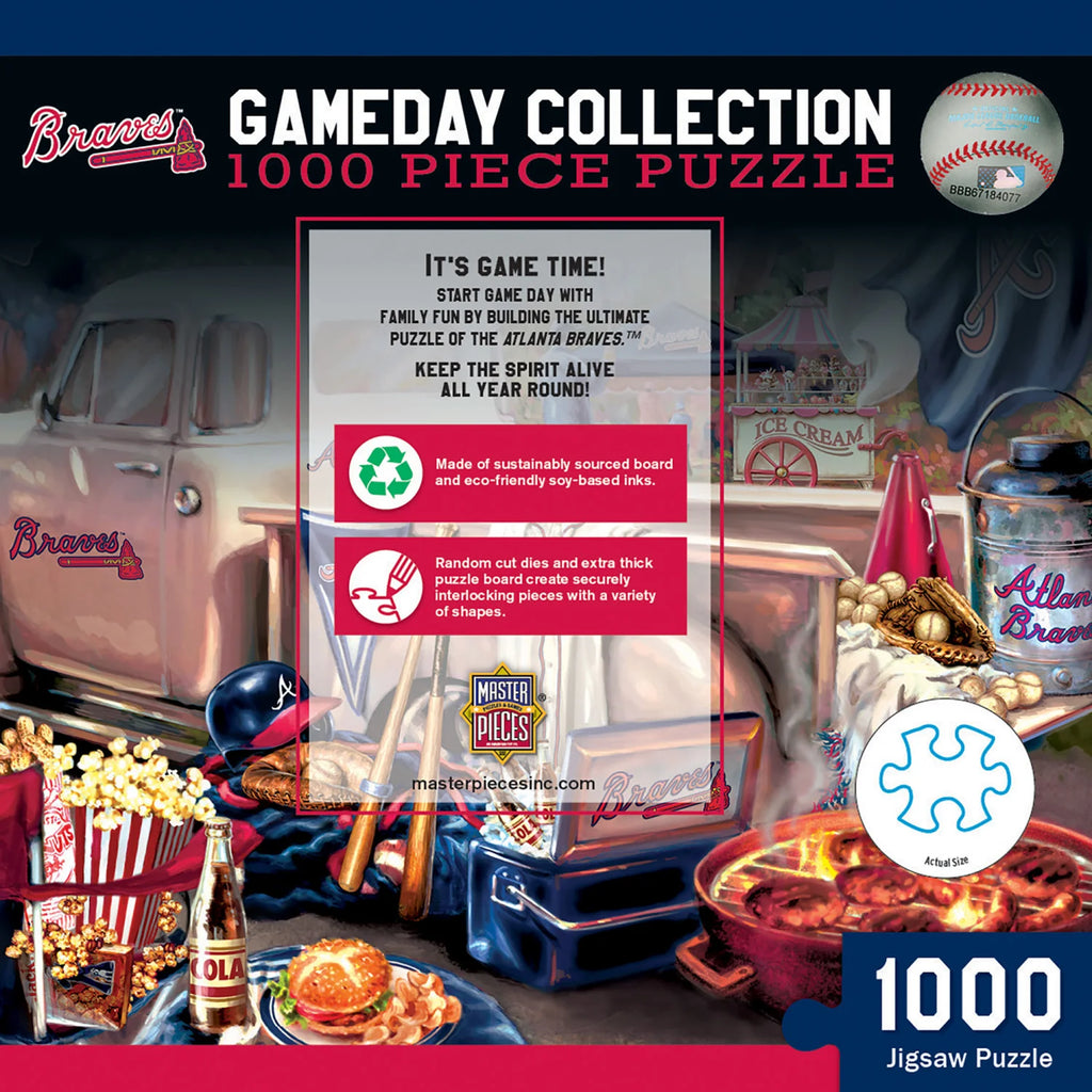 MasterPieces Inc. Atlanta Braves - Gameday 1000 Piece Jigsaw Puzzle