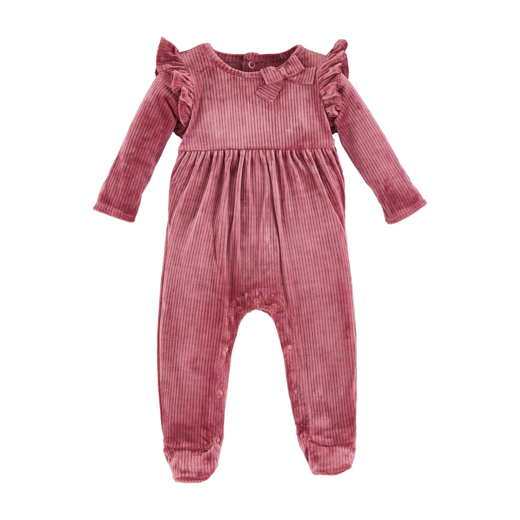 Mud Pie Berry Velour Sleeper