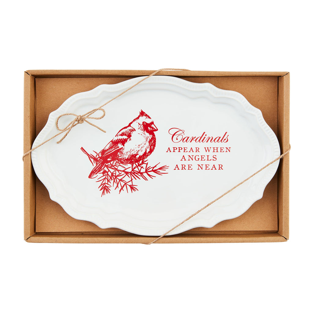 Mud Pie Cardinal Sentiment Tray