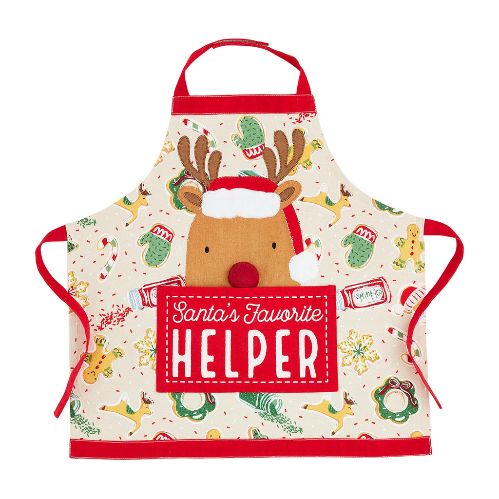 Mud Pie Children Light Up Reindeer Apron