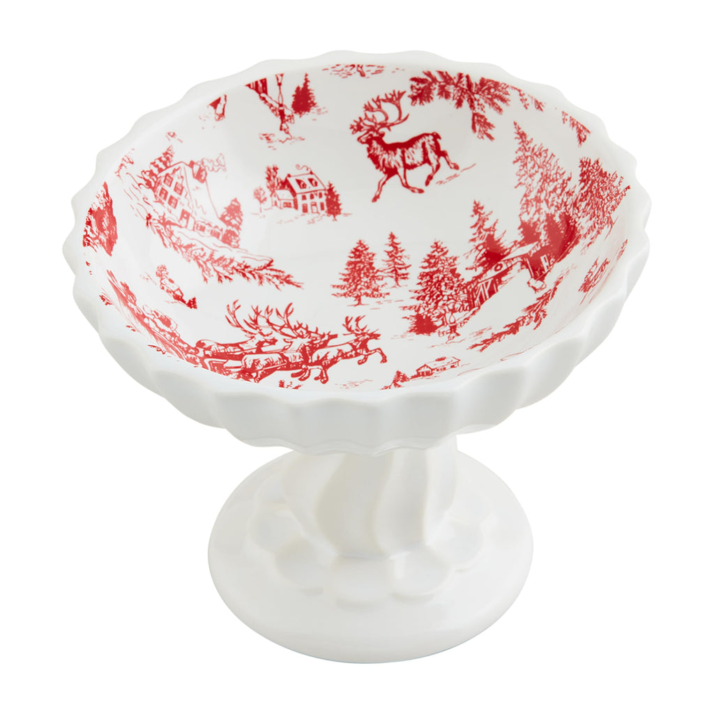 Mud Pie The Toile Pedestal Candy Dish