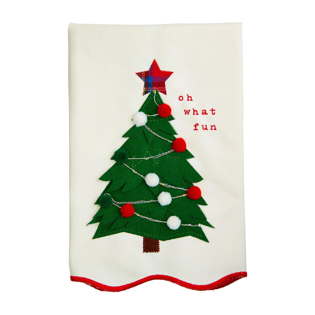 Mud Pie The Tree Light-Up Towel