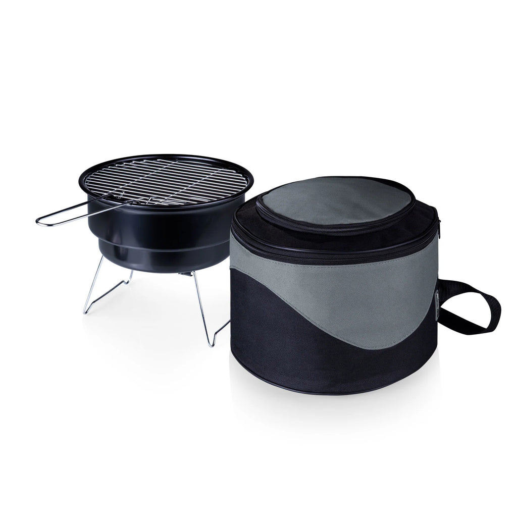 Picnic Time Caliente Portable Charcoal Grill & Cooler Tote