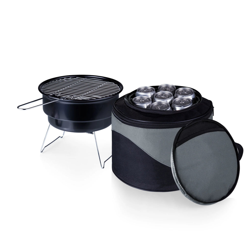 Picnic Time Caliente Portable Charcoal Grill & Cooler Tote