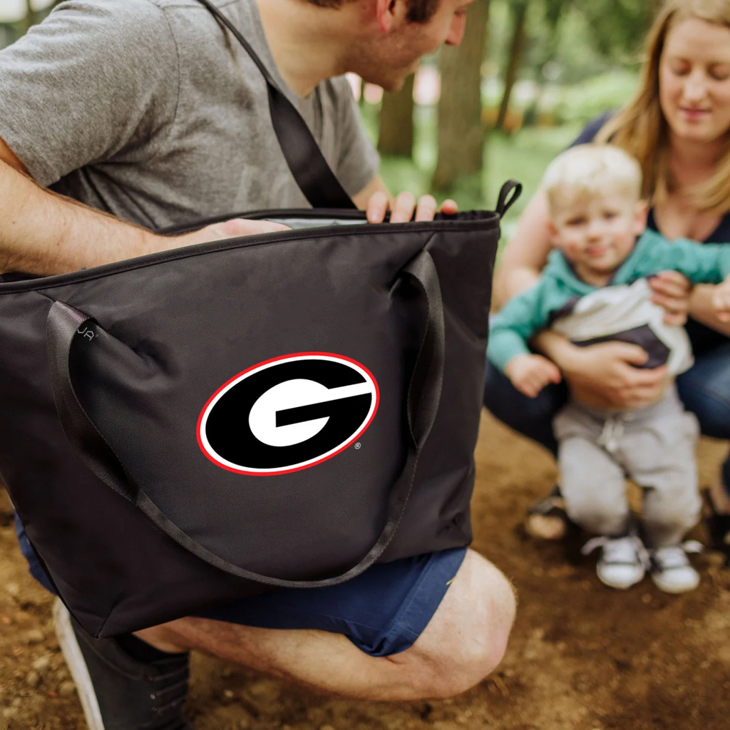 Picnic Time Georgia Bulldogs - Tarana Cooler Tote Bag in Black