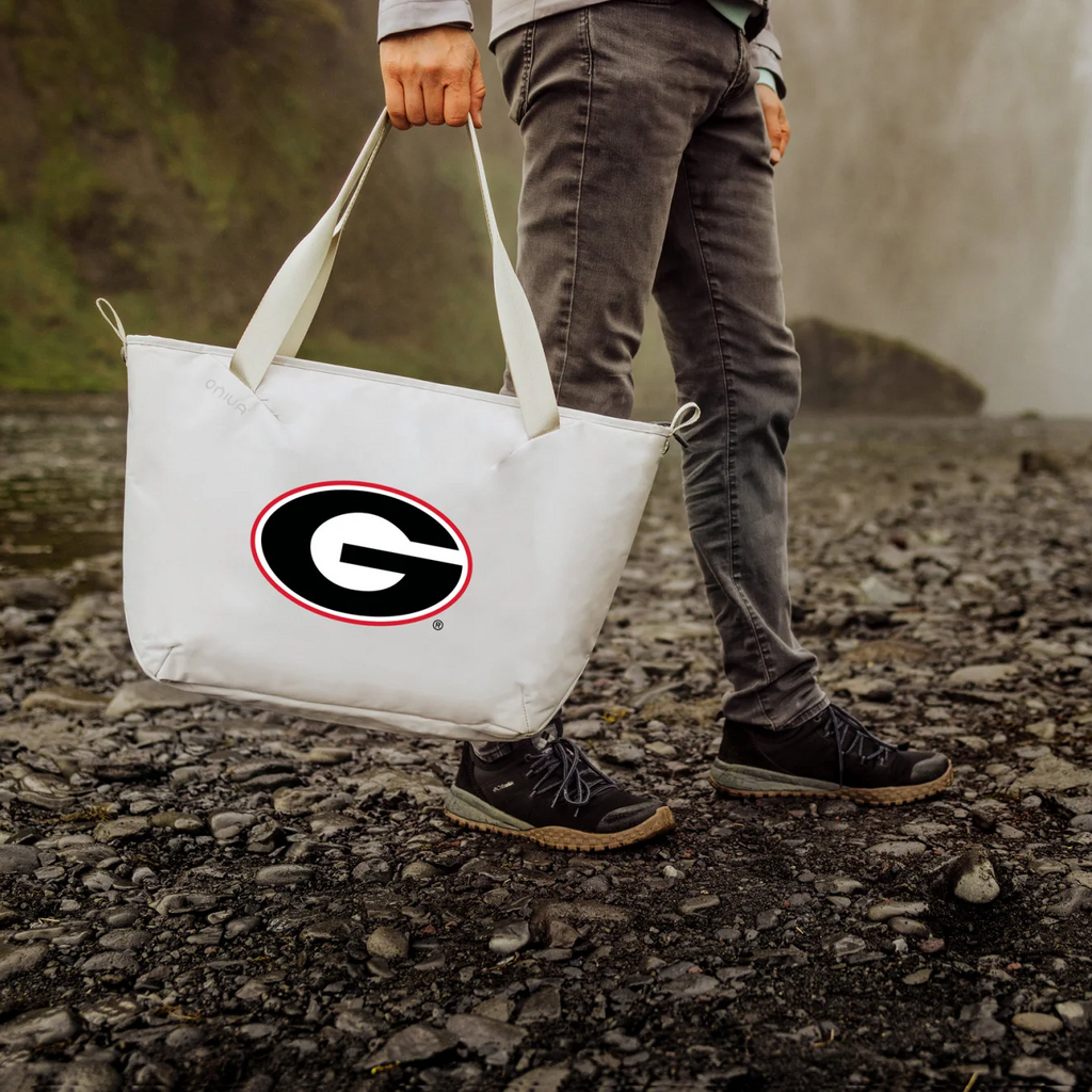 Picnic Time Georgia Bulldogs - Tarana Cooler Tote Bag in Gray