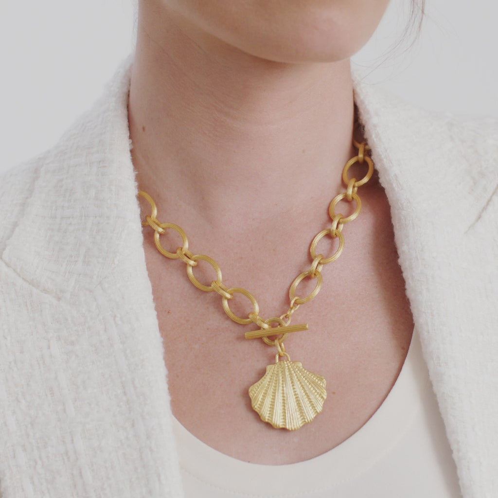 Julie Vos Sanibel Shell Statement Necklace