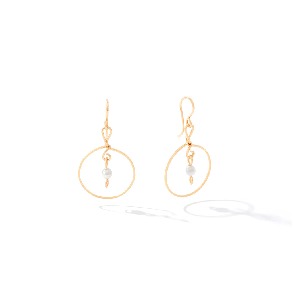 Ronaldo Jewelry Always By My Side Earrings in 14K Gold Artist Wire