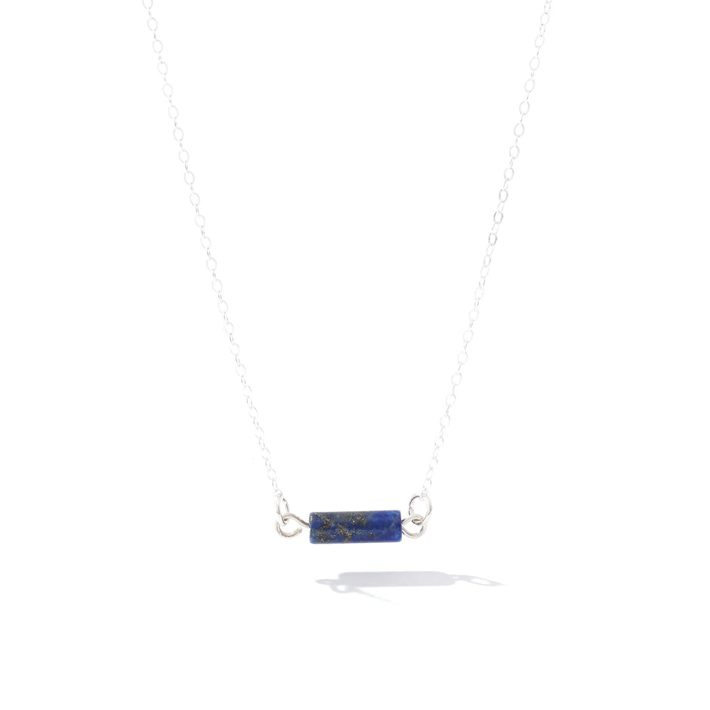 Ronaldo Jewelry Color Your World Necklace Sterling Silver with the Lapis Stone