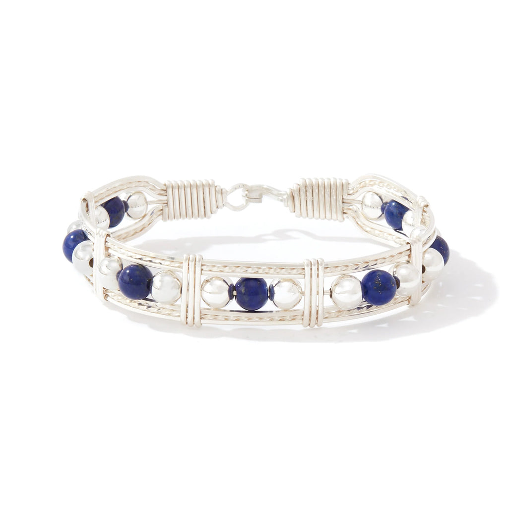 Ronaldo Jewelry Dream in Color Bracelet Sterling Silver with Lapis Stones