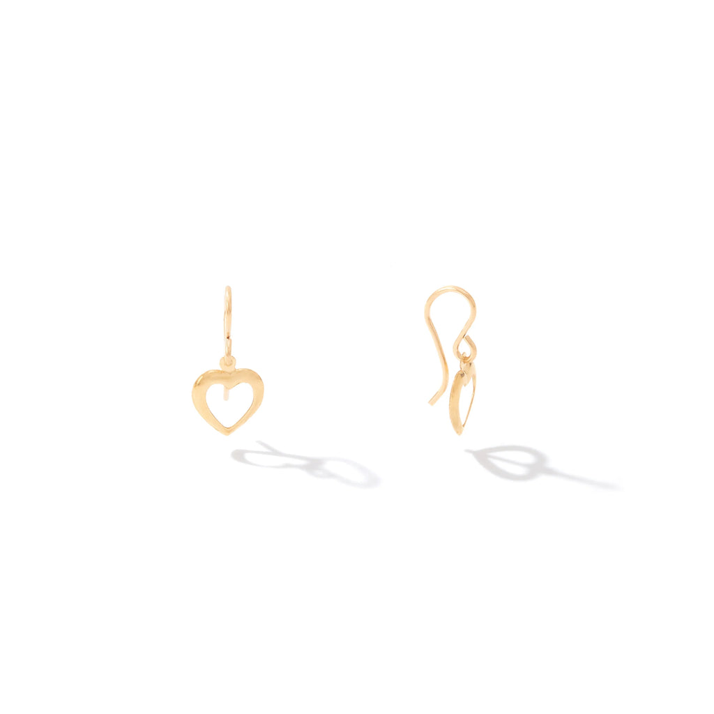 Ronaldo Jewelry From The Heart Earrings in 14K Gold Artist Wire