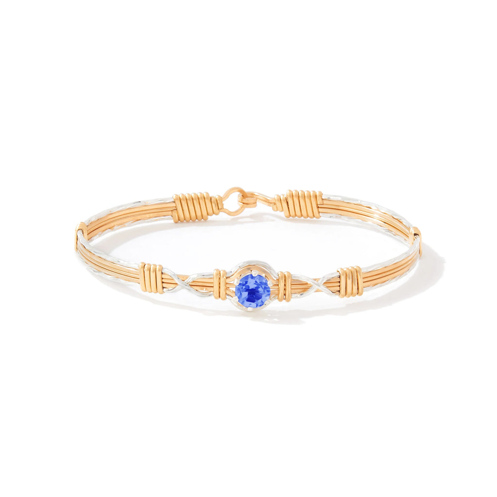 Ronaldo Jewelry I Love You More Bracelet with the Sapphire Stone