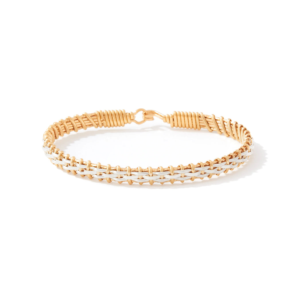 Ronaldo Jewelry Little Princess Bracelet in 14K Gold Artist Wire and Sterling Silver
