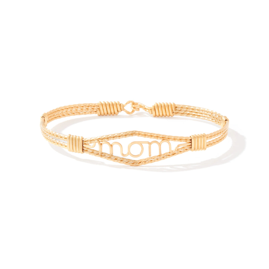 Ronaldo Jewelry Mom Bracelet in All 14K Gold Artist Wire