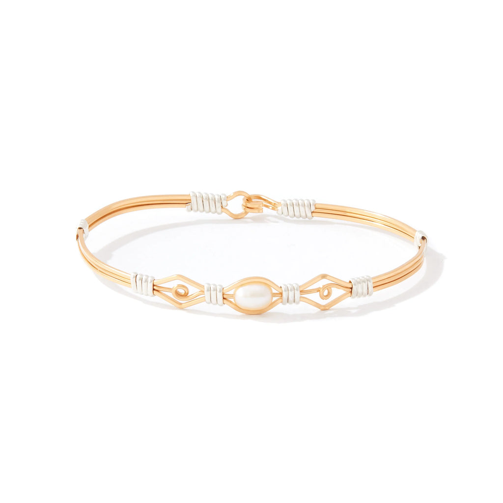 Ronaldo Jewelry My Everything Bracelet in 14K Gold Artist Wire with Sterling Silver Wraps