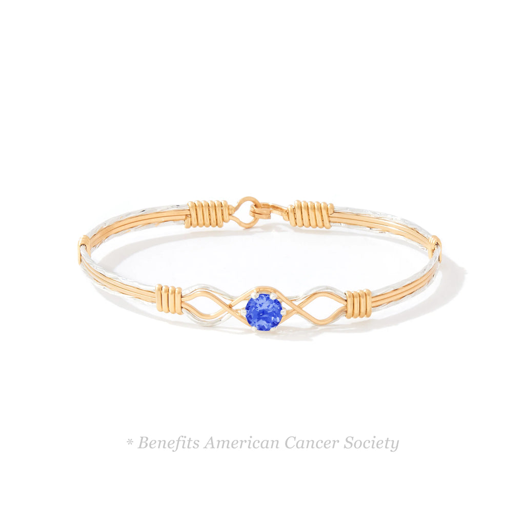 Ronaldo Jewelry One Day at a Time Bracelet with the Sapphire Stone