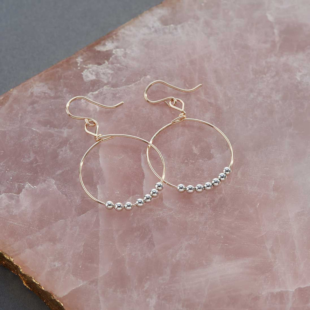 Ronaldo Jewelry Power of Prayer Hoop Earrings