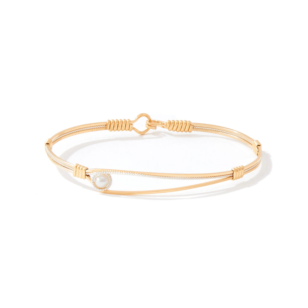 Ronaldo Jewelry Second Chance Bracelet in 14K Gold Artist Wire and Sterling Silver with 14K Gold Artist Wire Wraps
