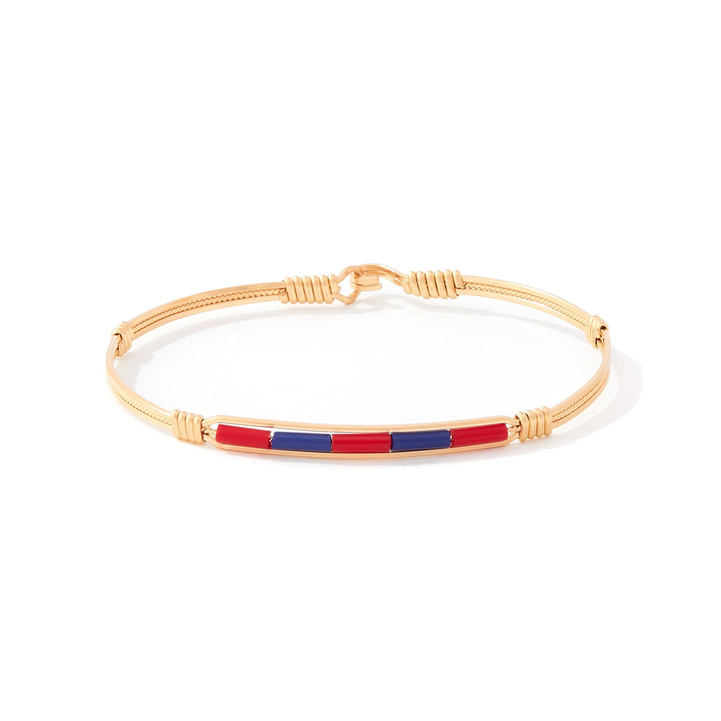 Ronaldo Jewelry Spirit Bracelet - Ole Miss in 14K Gold Artist Wire