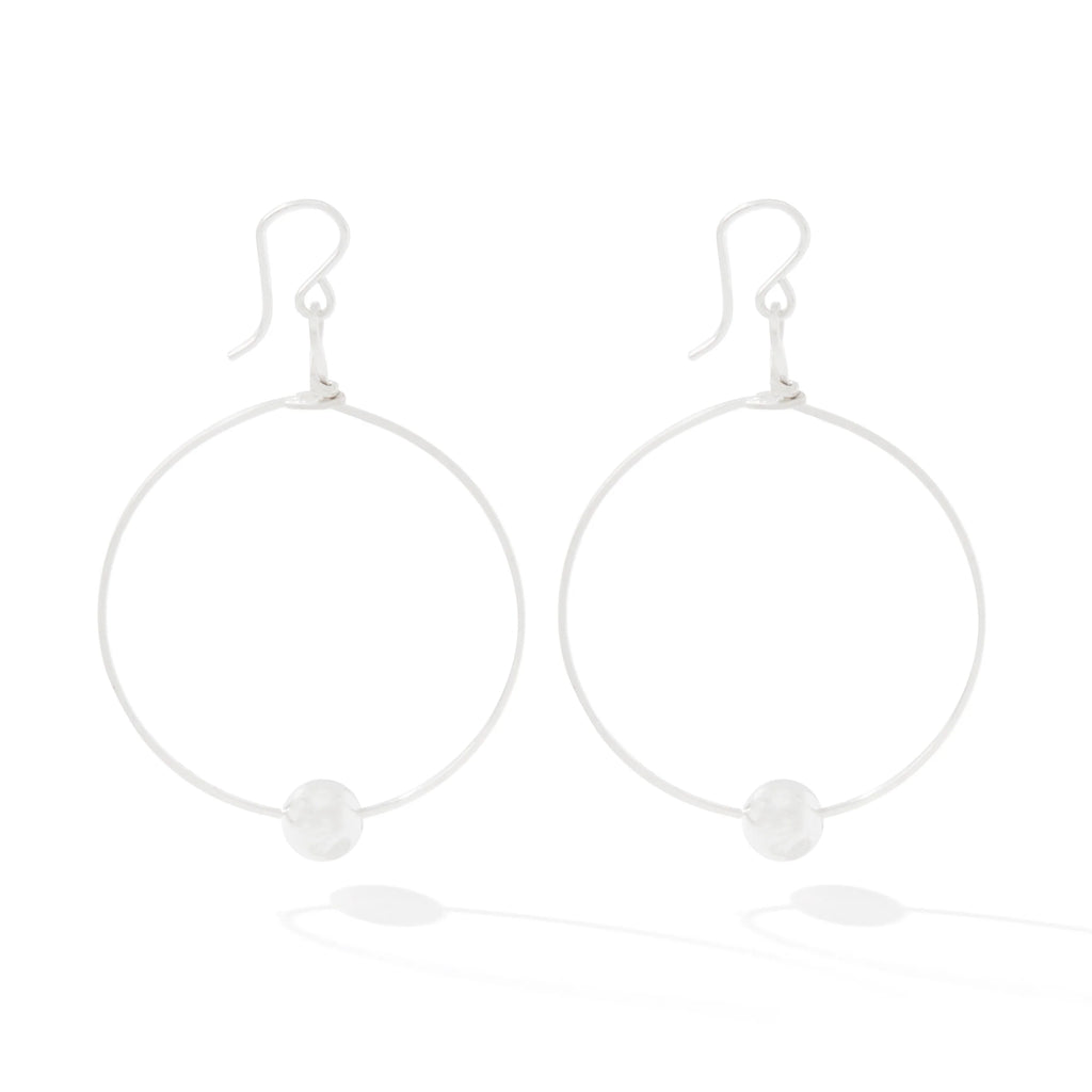 Ronaldo Jewelry You Are Chosen Hoop Earrings in Sterling Silver