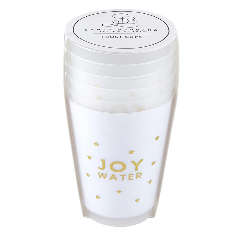 Santa Barbara Design Studio Gold Foil Frost Cups - Joy Water - Set of 7