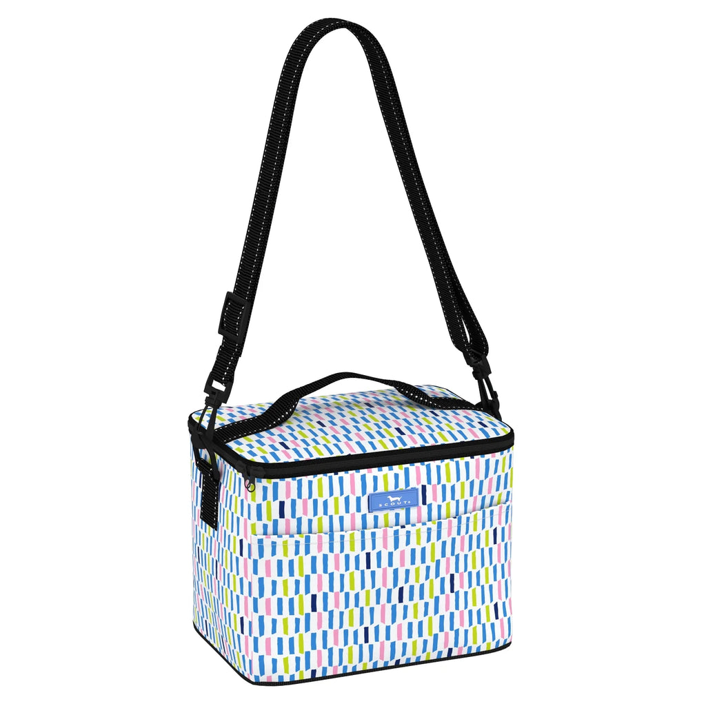 SCOUT Ferris Cooler Crossbody Lunch Box in Chalk About It Pattern