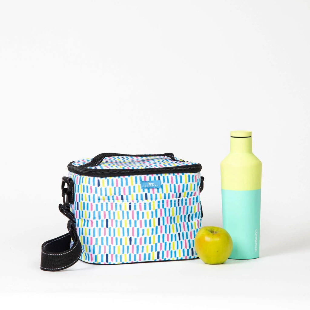 SCOUT Ferris Cooler Crossbody Lunch Box in Chalk About It Pattern