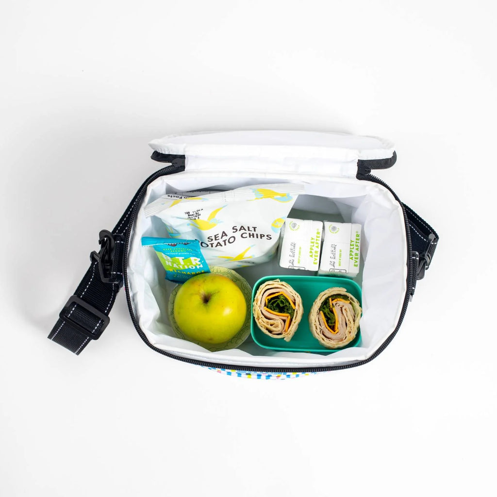 SCOUT Ferris Cooler Crossbody Lunch Box in Chalk About It Pattern