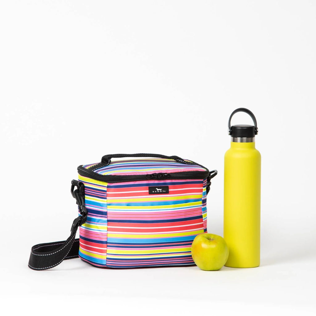 SCOUT Ferris Cooler Crossbody Lunch Box in Line Up Pattern