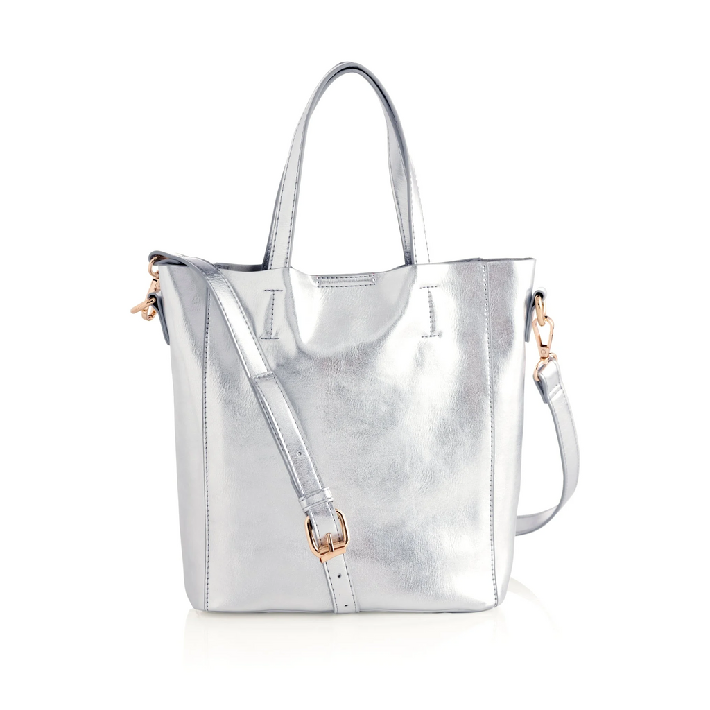 Shiraleah Maddie Mini Tote, Silver