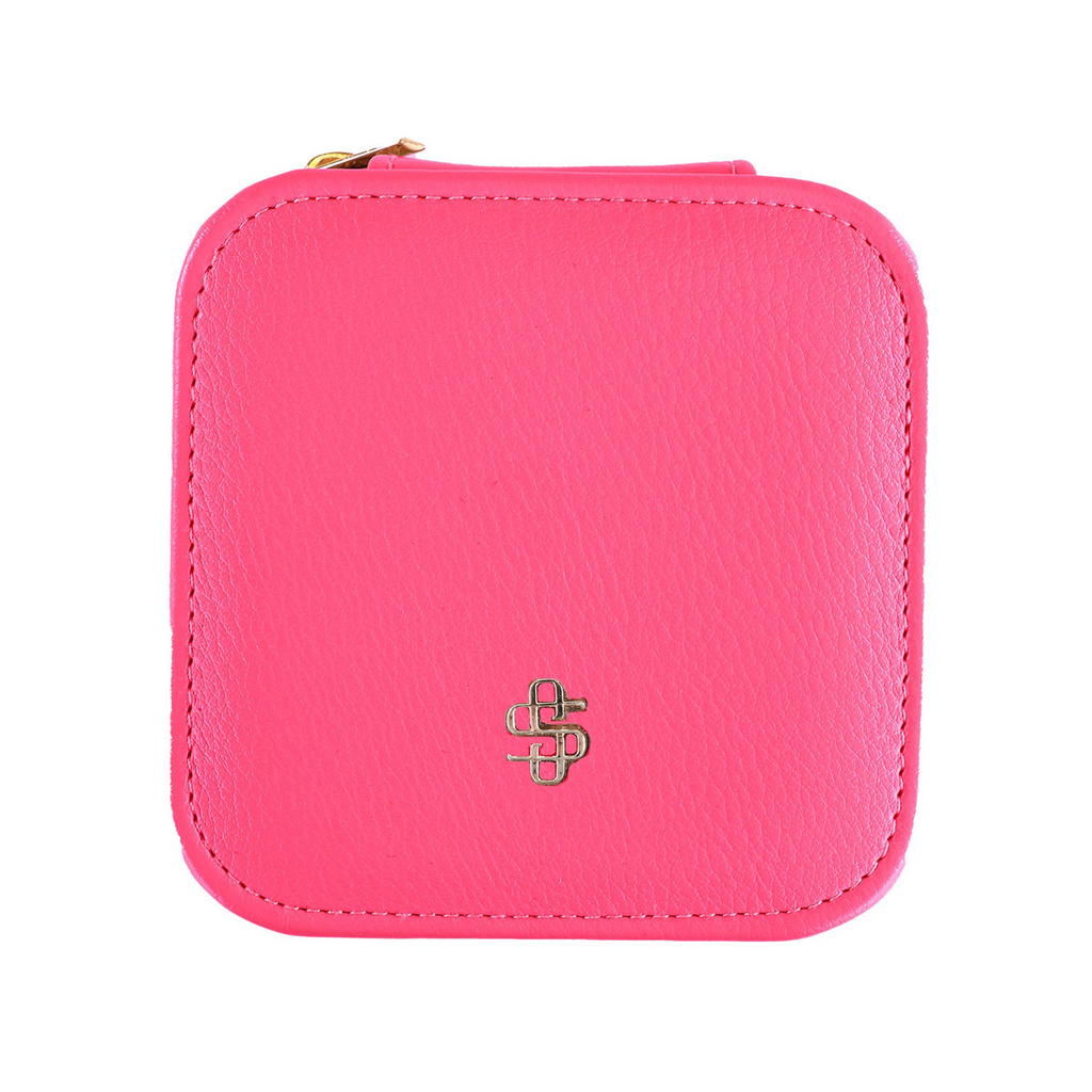 Simply Southern Jewelry Case in Hot Pink