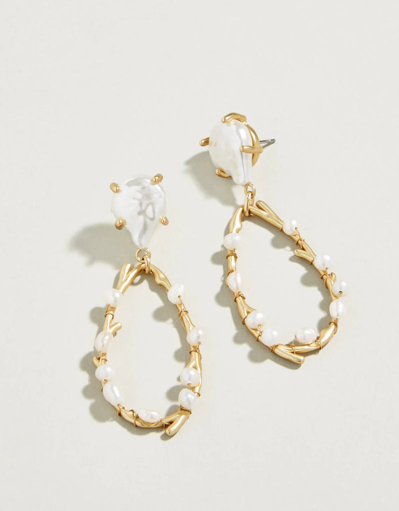 Spartina 449 Sea Coral Pearl Earrings Pearl