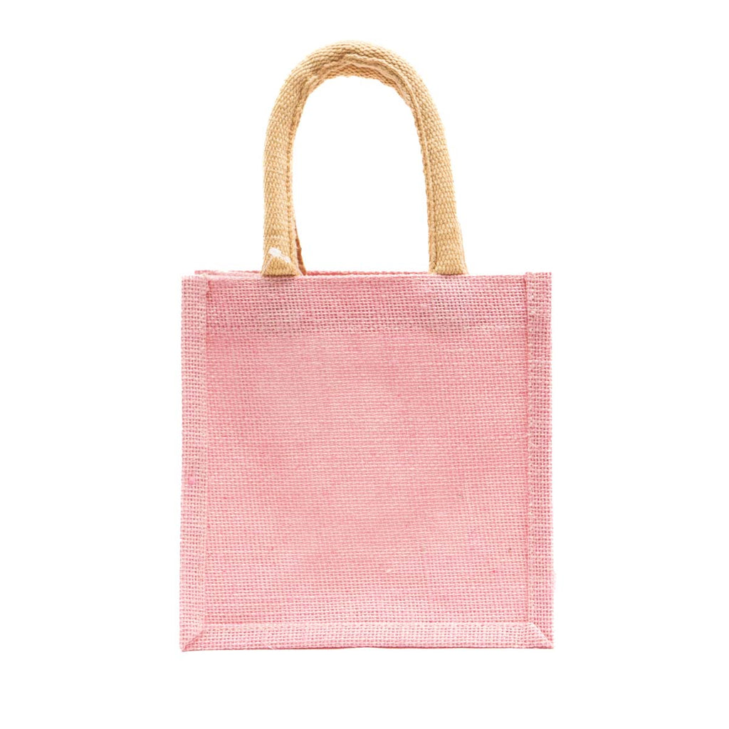 The Royal Standard Jute Petite Gift Tote in Light Pink
