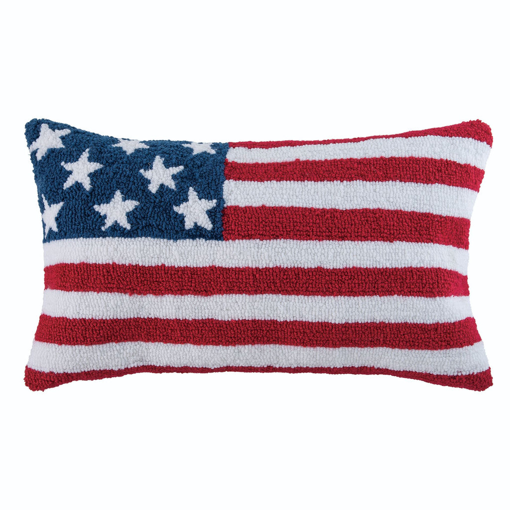 Transpac Fabric Rectangular Flag Pillow
