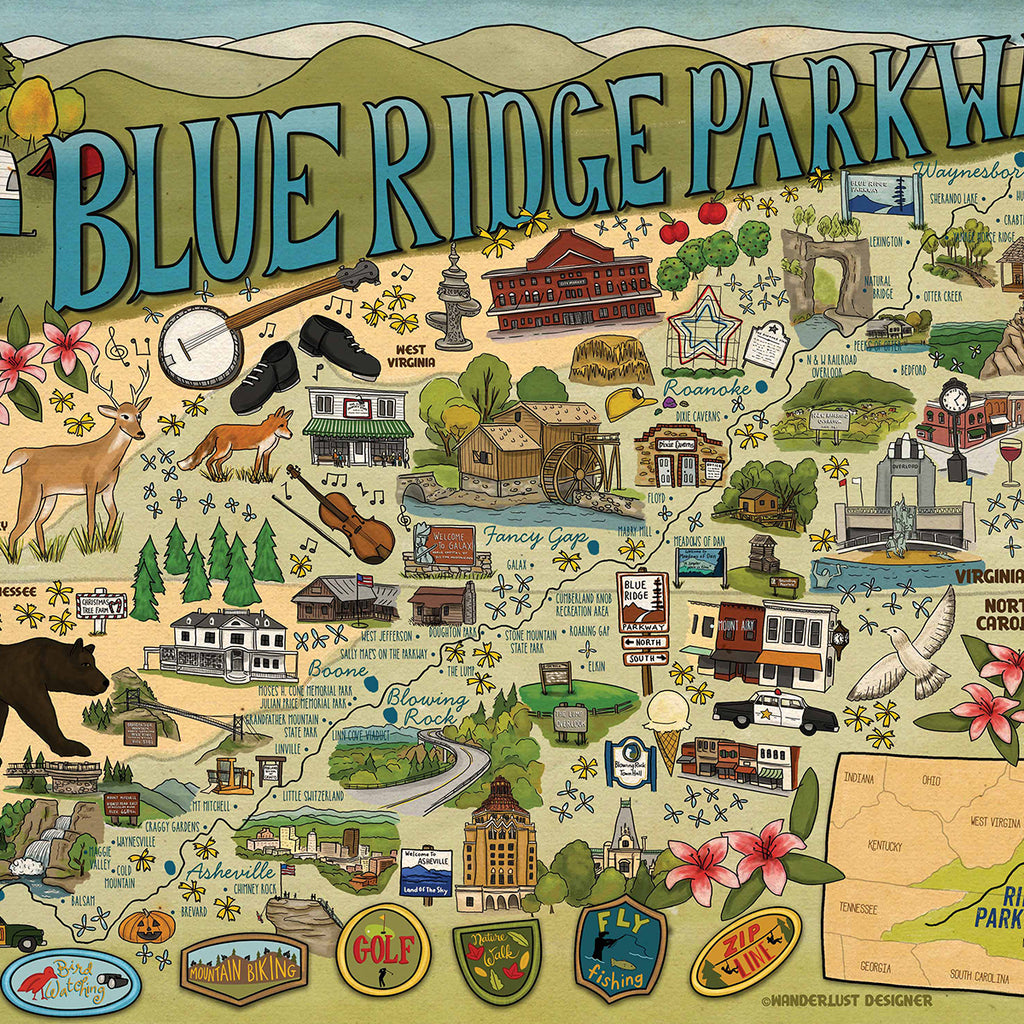 True South Puzzle Blue Ridge Parkway