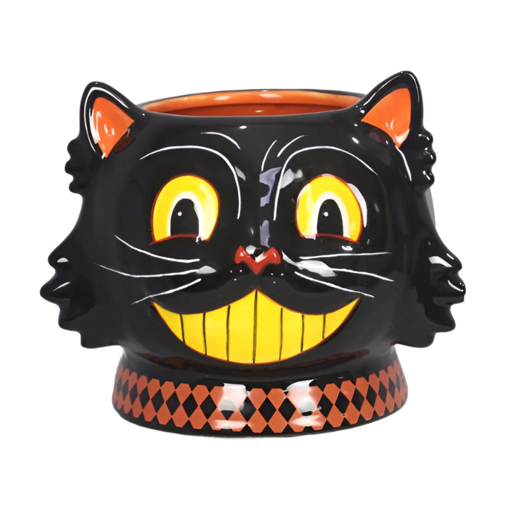 Young's Inc. Vintage Halloween Ceramic Candy Bowl-Large