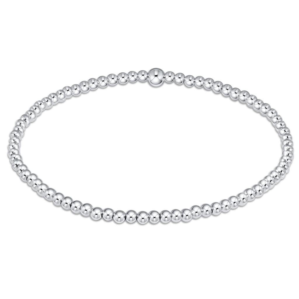 eNewton Design Classic Sterling 2.5mm Bead Bracelet