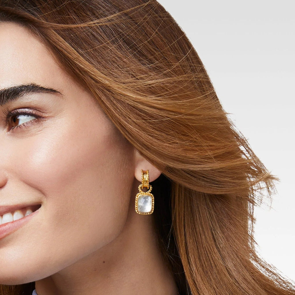 Julie Vos Marbella Hoop & Charm Earring