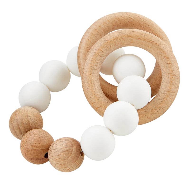 Stephan Baby Silicone Teether - White